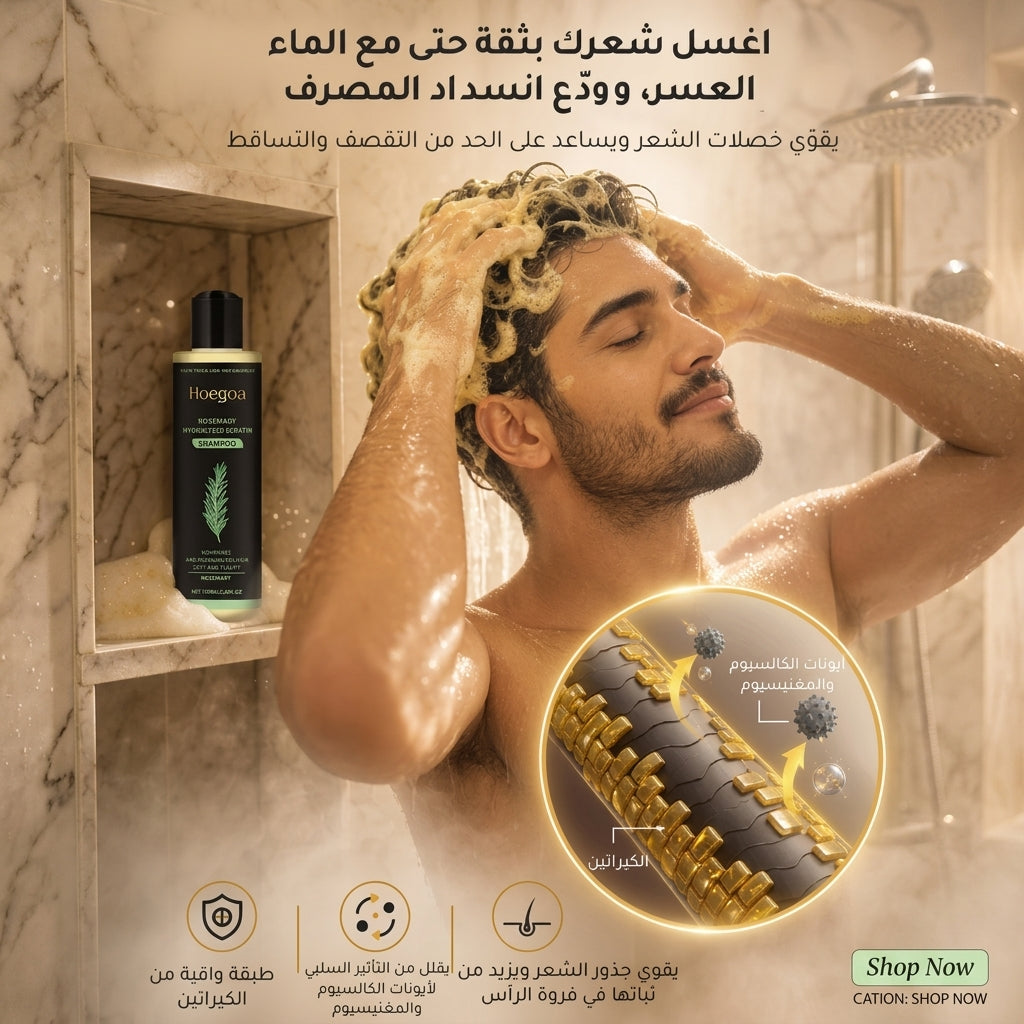 （كلما قلّ الشعر، كانت النتيجة أفضل）شامبو الأعشاب الطبيعية لتغذية وإصلاح الشعر