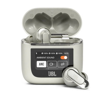 True Wireless Earbuds – Premium noise-cancelling earbuds with a smart touchscreen charging case for intuitive control and immersive sound.